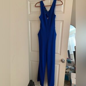 Blue jumpsuit